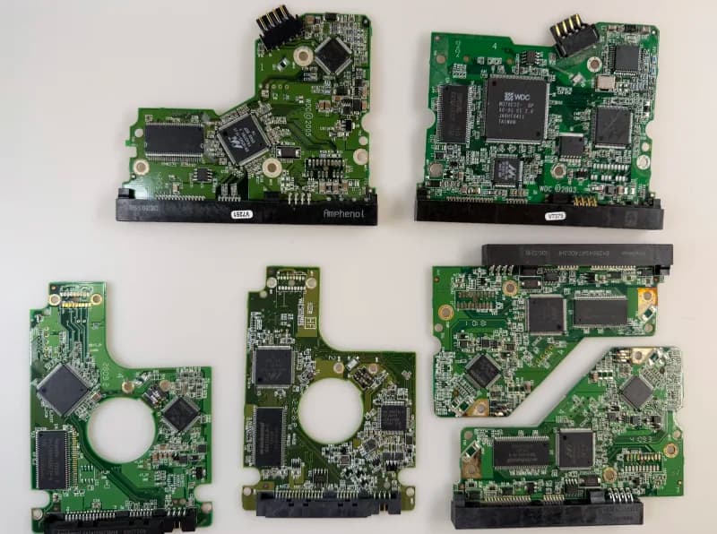 Externí disk WD po bouřce — zničená elektronika