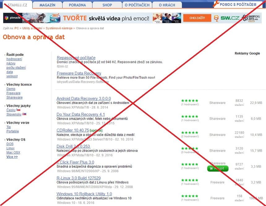 Programy na obnovu dat: kdy je použít a které jsou nejlepší?